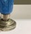 Silver - Small jug. Made of blue glass paste with embossed decoration; set on a silver base. Eagle hallmark of 835...