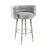 Betty Grey Velvet Bar Stool For Sale In Los Angeles - Image 6 of 6