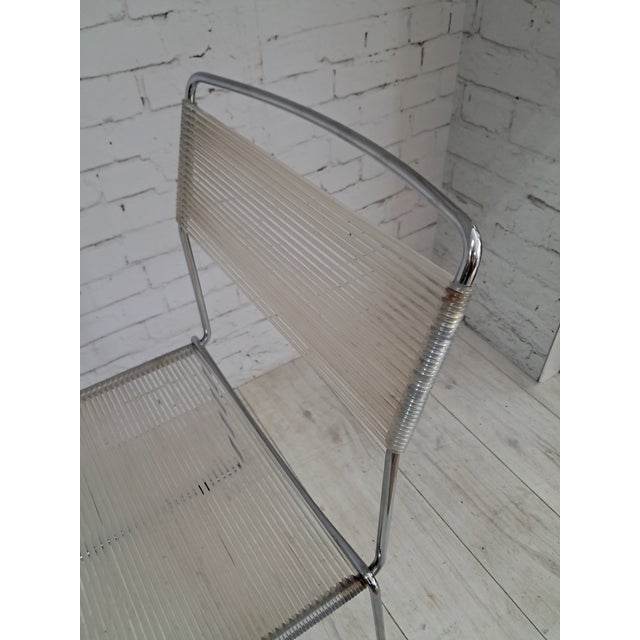 Set of 4 vintage “spaghetti” dining chairs by giandomenico belotti for alias, italy, 1980s in superb condition a...