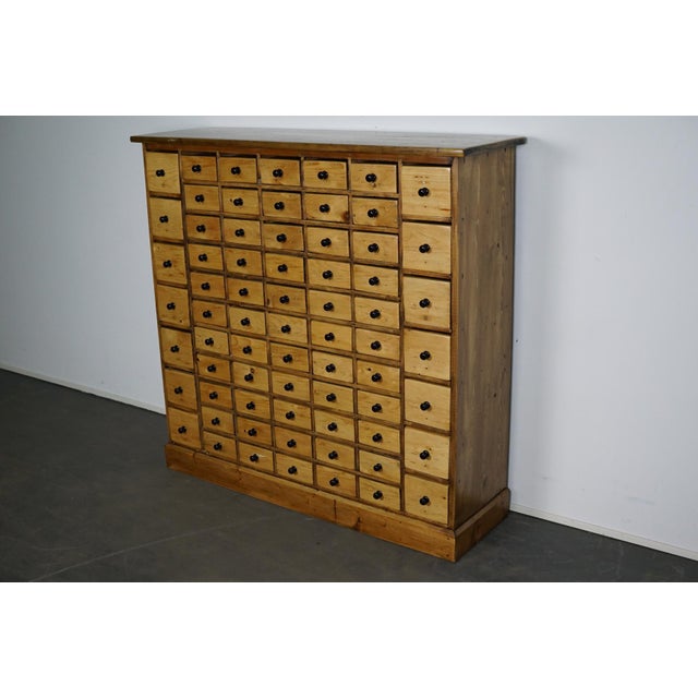 Vintage Dutch Pine Apothecary Cabinet, 1950s For Sale - Image 8 of 10