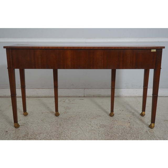 Maitland Smith Regency Style Mahogany Console Table Sideboard For Sale - Image 16 of 17