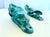 1970s Handcrafted Teal Enameled Door Handles by Gabbianelli, 1950s, Set of 2 For Sale - Image 5 of 18
