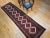 Late 20th Century Vintage Persian Malayer Runner, Handwoven Rug in Geometric Pattern, Ivory & Red, 3’ X 10’ For Sale - Image 5 of 12