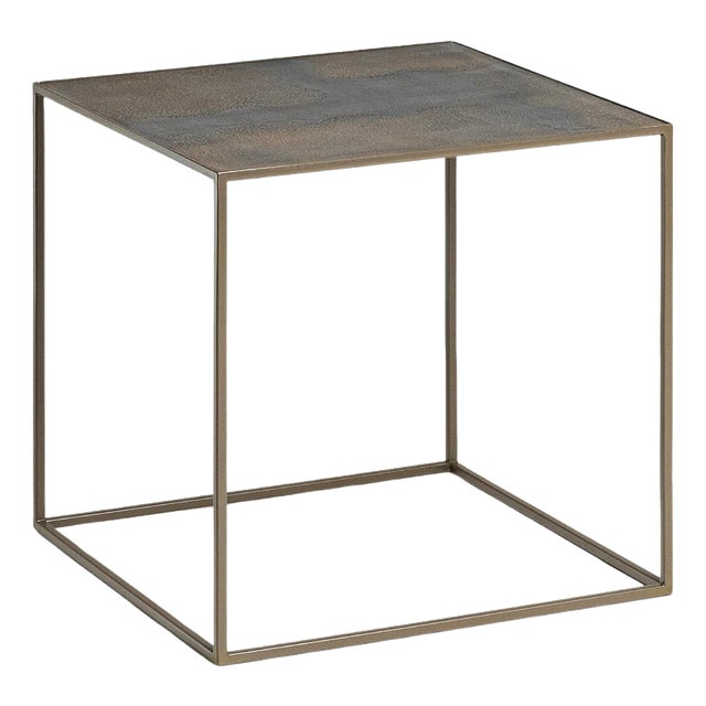 Cubo Bronze Impronte Coffee Table by Disain1971 For Sale