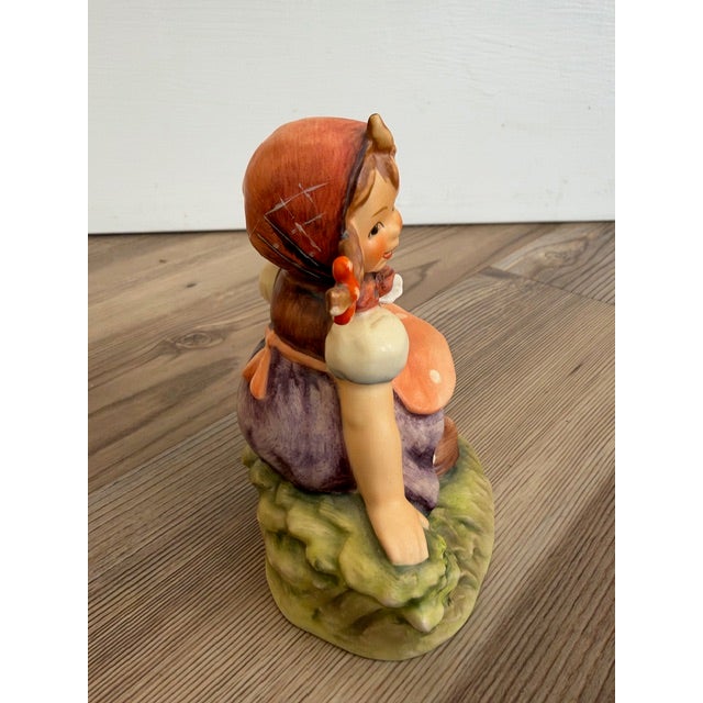 Orange Vintage m.i. Hummel "In the Meadow" Figurine (Hum 459) Made by Goebel For Sale - Image 8 of 11