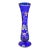Antique Floral-Patterned Blue Glass Vase For Sale