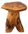 Late 20th Century Organic Modern Live Edge Root Side Table Sculptural Teak Style Wood Table For Sale