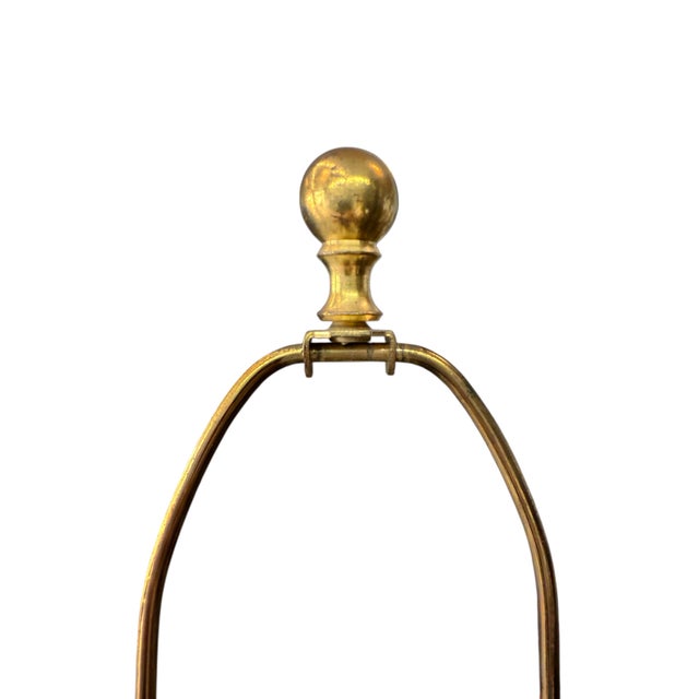 Sculpture Materials 1960s Table Lamps in Turquoise and Gilt by Fortune Lamp Company - A Pair For Sale - Image 7 of 8