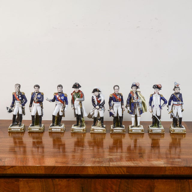 Ceramic Toy Soldier Figurines by Meissen, Set of 9 For Sale - Image 9 of 9