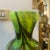 1970s A 1970s Carlo Moretti Space Age Green, Brown and Black Opaline Vase For Sale - Image 5 of 11
