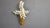 Vintage white metal and brass wall lamp by Hans Kögl. Cool decorative floral wall light with an E14 light bulb. Tested and...