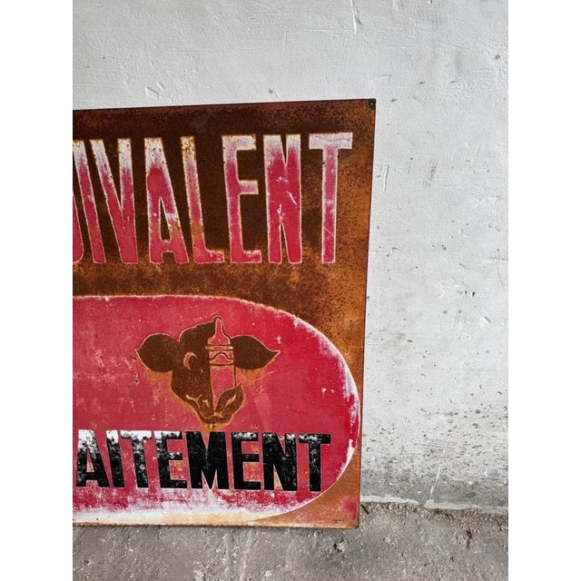 Vintage French Agricultural Advertising Sign For Sale - Image 5 of 13