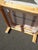 Large Vintage French Country Coastal Bamboo Rattan Ottoman Foot Stool For Sale - Image 16 of 17
