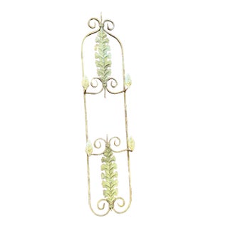 Gold Metal Detailed Wall Hanging Plate Holder For Sale