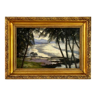 Early 20th Century Landscape of Java Sea by Carel Lodewijk Dake the Younger For Sale