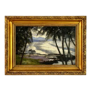 Early 20th Century Landscape of Java Sea by Carel Lodewijk Dake the Younger