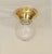 Art Nouveau Ceiling Lamps in Brass and Glass, 1890s, Set of 2 For Sale - Image 3 of 10
