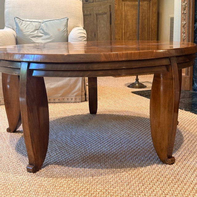 Wood Early Art Deco Biedermeier Revival Coffee Table For Sale - Image 7 of 11