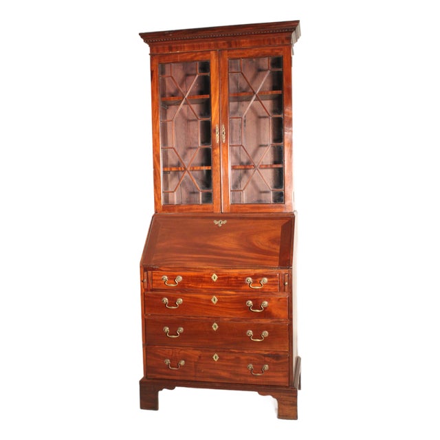 George III Mahogany Secretary For Sale