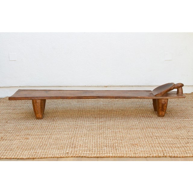 Long & Slim Antique Turtle Senufo Bed For Sale - Image 9 of 10