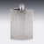 Vintage English Silver Hip Flask, Birmingham, 1948 For Sale - Image 3 of 8