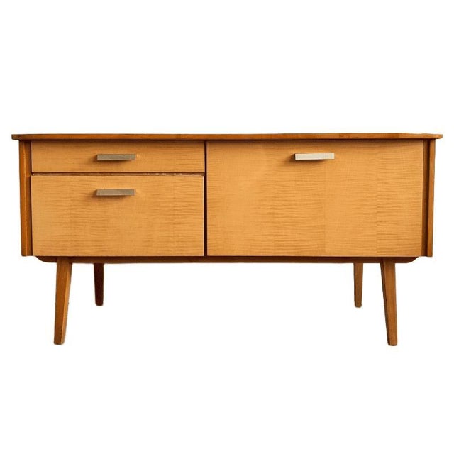 Mid 20th Century Mid-Century Modern Lowboard with High Gloss Duo-Tone Wood, 1950s For Sale - Image 5 of 8