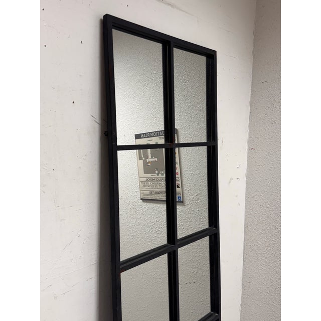 Bid K Home Paned Glass Floor Mirror For Sale - Image 9 of 11