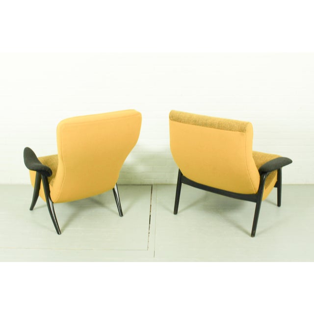 Vintage Model 107 & 137 Chairs in Kvadrat Hallingdal by Theo Ruth for Artifort, 1960s, Set of 2 For Sale - Image 14 of 18