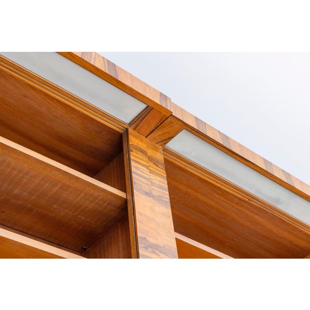 Large Art Deco Czechoslovakian Bookcase, 1930s For Sale - Image 12 of 14