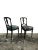 Set of Victorian Vintage Aesthetic Movement Ebonised Hall Chairs in Velvet Fabric by House of Hackney For Sale - Image 4 of 8
