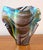 1990s Iridescent “Handkerchief” Art Glass Vase, Oil Slick Finish For Sale - Image 11 of 14