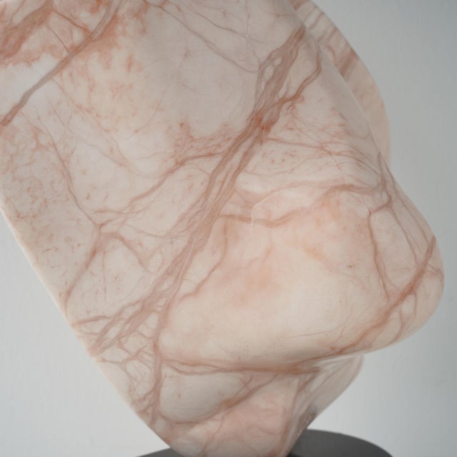 Late 20th Century Abstract Pink Alabaster Sculpture For Sale - Image 15 of 17