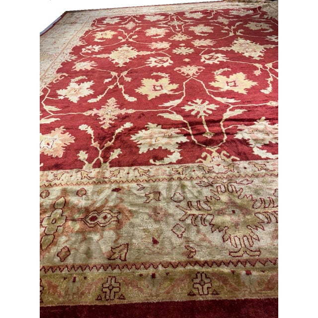 Pasargad DC Fine Hand Knotted Oushak Rug For Sale In Washington DC - Image 6 of 7