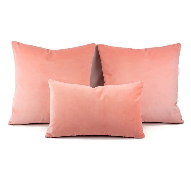 Not Yet Made - Made To Order Kate Spade Calmative in Persimmon Velvet Lumbar Pillow Cover For Sale - Image 5 of 6