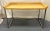 Mid-Century Modern Mid Century Danish Modern Wood Desk With Chrome Base For Sale - Image 3 of 13