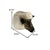 Charming ceramic ram's head wall pocket, doubles as planter or vase. Farmhouse character for entryways and kitchens....