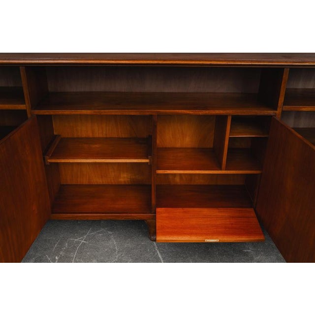 Large Early 20th Century Art Nouveau Bookcase in Walnut For Sale - Image 10 of 18