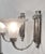 Petitot & Degue French Art Deco Nickeled Bronze & Frosted Glass Modernist Wall Sconces 1930s - A Pair For Sale - Image 9 of 14
