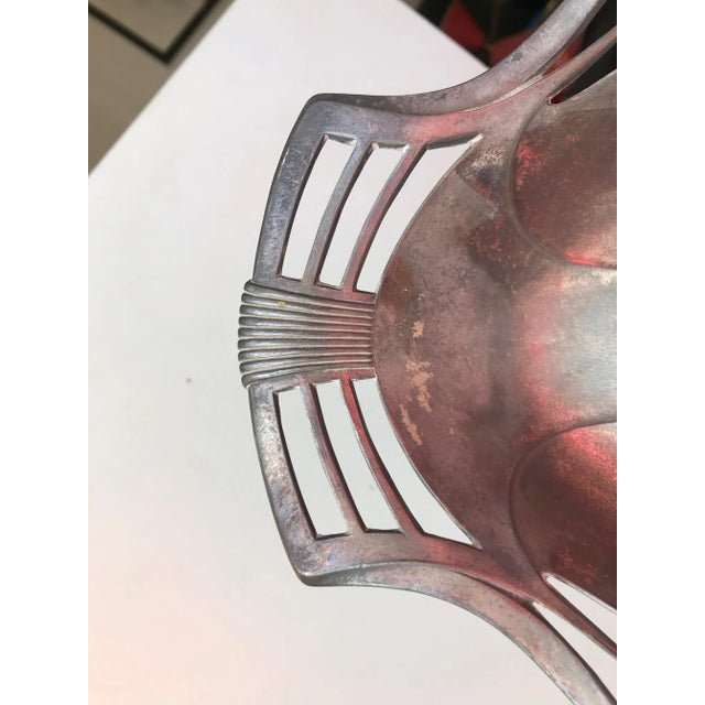 Silver Art Nouveau French Pewter Tray, 1910s For Sale - Image 8 of 12