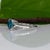 5.4Ct Blue Zircon Ring With Natural Diamond Accents: Solid 14k Gold, Size 6.75 For Sale - Image 10 of 10
