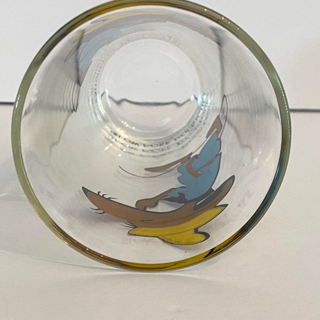 Glass Rare 1973 Looney Tunes Slow Poke Rodriguez Collector Series Glass. For Sale - Image 7 of 8
