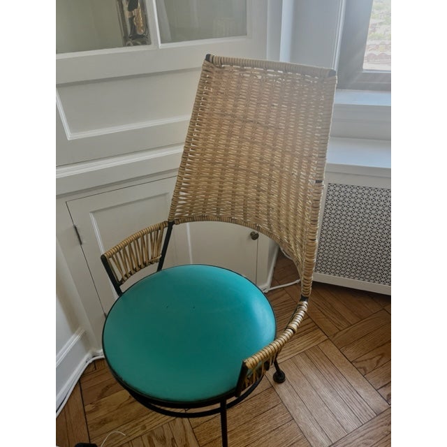 Shaver Howard Arthur Umanoff MCM Rattan Dining Chairs for Shaver Howard- Set of 4 For Sale - Image 4 of 12