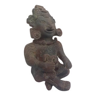 1950s Mid-Century Pre-Columbian Revival Figural Sculpture For Sale