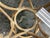 McGuire Furniture Round Rattan Glass Dining Table, Vintage For Sale - Image 9 of 12