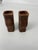 Mid 20th Century Rustic Swizzle Wooden Candleholders - A Pair For Sale - Image 5 of 8
