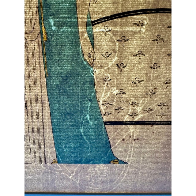 1900 - 1909 Paul Iribe "Les Robes De Paul Poiret Racontées Par Paul Iribe" Original Stencil Art Circa 1908 With Watermark For Sale - Image 5 of 14