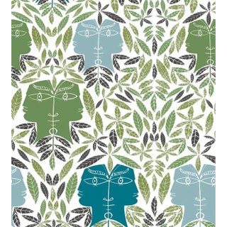 Sample - Lelievre for The House of Scalamandr�� Cap D'Ail Wallcovering, Vegetal For Sale