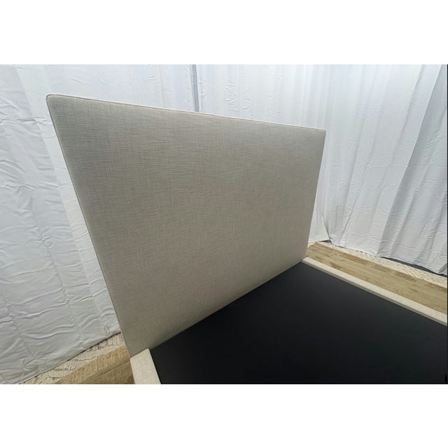 Rh Restoration Hardware Custom Special Order Modena Fabric Panel Storage Bed – Queen For Sale - Image 16 of 18