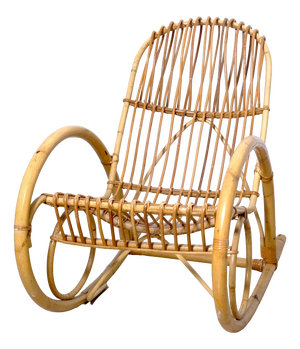 Bamboo Rocking Chair, 1970s