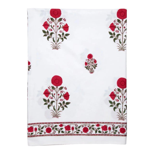 Amaya Flat Sheet, King - Red For Sale